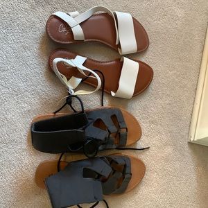 Two pairs of sandals